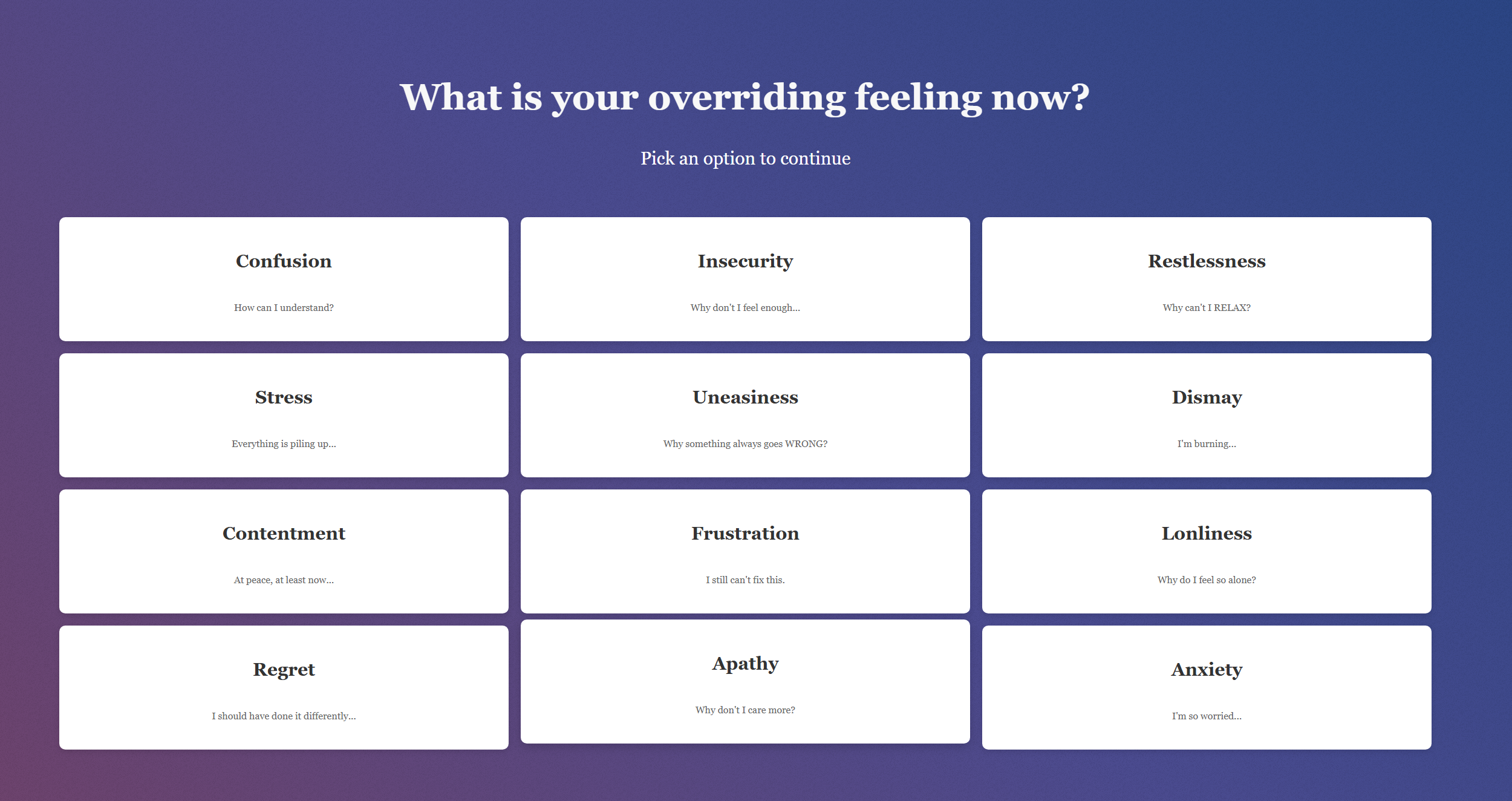 Customize your feelings
