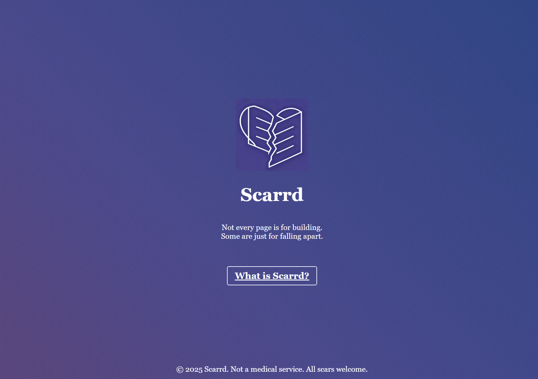 Minimalist design for emotional damage